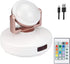 HONGUT 12 Colors Changing Accent Light, Rechargeable Picture Light with Remote, Wireless Dartboard Light, Puck Light with 330°Rotatable Light Head, Stick on Art Spotlight Indoor for Display, Painting