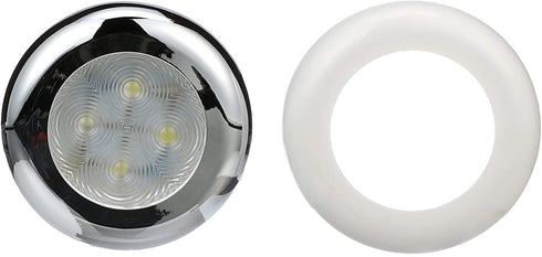 Seachoice LED Courtesy Interior Light Chrome/White Bezel