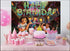 Happy Birthday Backdrop, Magic Movie Birthday Party Decorations for Kid Party Supplies Happy Birthday Banner Movie Teme Party Decorations Photography Background