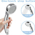Polma Shower Head with Handheld, High Pressure Shower Head with ON/Off switch 3 Modes detachable Handheld Showerhead with Hose, Angle-Adjustable Water Saving RV Shower Head (Chrome)