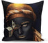 Ysahome Modern Art Theme Throw Pillow Cover - Photograph Pattern Square Cushion Cover - Woman Throw Pillow Case - African American Girl Decorative Accent Pillow, 18x18 Inches, Black (Set of 4)