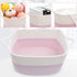 ABenkle Medium Rope Storage Basket, Soft Cotton Woven Baby Girl Basket, Rectangle Baskets Shelves Closet Organizer for Cloth, Toys, Diapers, Decorative Organizing Baskets for Nursery