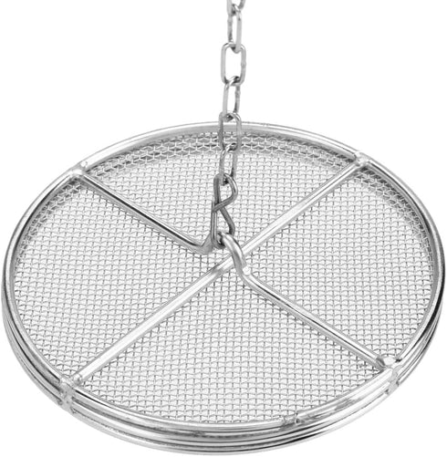 Tea Ball Infuser, Stainless Steel Spice Seasoning Strainer Tea Ball Strainer Soup Seasonings Separation Basket Spice Filter Kitchen Tools, Silver (10×10cm)