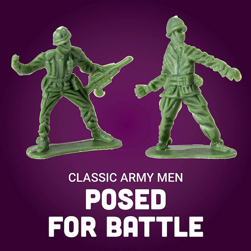 DELUXE BAG OF CLASSIC TOY GREEN ARMY SOLDIERS - 36 Pc.