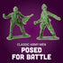DELUXE BAG OF CLASSIC TOY GREEN ARMY SOLDIERS - 36 Pc.