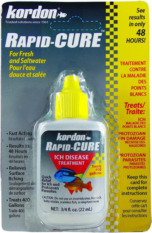 KORDON Rapid CURE # 37911 Ich & Parasite Treatment, 0.75 Ounce