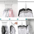 KLEVERISE 4 Pack Space Saving Hangers - 12 Slots Stainless Steel Clothes Hangers Magic Cascading Hangers - Clothing Closet Space Saving Storage Organizers