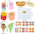 Giiffu Valentines Day Cards For Kids, 40 Valentine Scratch and Sniff Cards +40 Cute Stickers + 40 Gift Envelopes, for Class Events, School Valentines Parties, Gift Exchanges, 10 Patterns & Scents