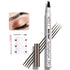 Eyebrow Pen,MoonKong 4 Point Eyebrow Pencil Waterproof Eye Brown Makeup,Eyebrow Kits with 3 Eyebrow Stencil,1 Brow Razor(2# Brown)
