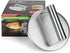HULISEN Burger Press Hamburger Patty Maker, Stainless Steel Hamburger Press, 6 Inch Round Burger Smasher, Non Stick Grill Press for BBQ Flat Top Griddle Cooking, Griddle Accessories Kit, Gift Package