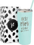 SassyCups Best Mimi Ever Tumbler | 22 Ounce Engraved Mint Stainless Steel Insulated Tumbler with Lid and Straw | Mimi Tumbler | New Mimi | Mimi To Be | Mimi Grandma Presents | For Mimi Birthday