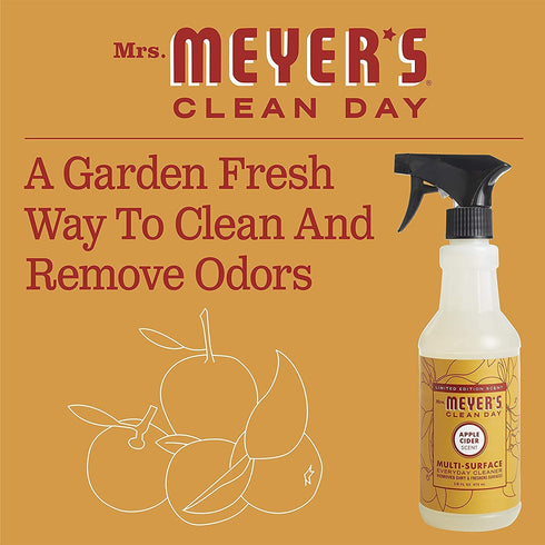 Mrs. Meyers Clean Day Multi Surface Everyday Cleaner, Acorn Spice Scent, Limited Edition Scent, Removes Dirt & Freshens Surfaces, 16 FL OZ Spray (Pack of 2)