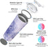 Stainless Steel Vacuum Insulated Tumbler - THILY Travel Mug 26 oz Coffee Cup with 2 Lids and Straws, Splash Proof, Keep Ice Drinks Cold, Blue Marble
