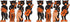 Beistle S01180AZ2 Scat Cat Band Cutouts, Black/White/Orange