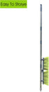 PHYEX Upgraded 18" Push Broom with Adjustable Long Handle, Total Length is 55", Multi-Surface Floor Scrub Brush for Cleaning Deck, Patio, Garage, Driveway