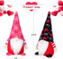 PIKRONSH 2 Pcs Valentine Gnomes Plush, Mr & Mrs Handmade Swedish Tomte Elf Valentine's Day Decoration Gift