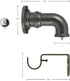 Decopolitan Industrial Wrap Around Telescoping Curtain Rod Set, 18-36", Bronze