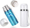 12 oz Sublimation Blank Tumblers Cups Vacuum Stainless Steel Tumblers with Lids White Vacuum Tumblers for Sublimation DIY Tumblers Coffee Travel Mug for Office Travel Outdoors (2 Pieces)