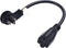 1 Foot Extension Cord - Flat Plug Space Saver Short Cable, Three Prong, 16 AWG Thickness - By Luxury Office (1)