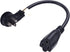 1 Foot Extension Cord - Flat Plug Space Saver Short Cable, Three Prong, 16 AWG Thickness - By Luxury Office (1)