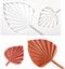 FVVMEED Fan Leaf Silicone Molds Flower Leaf Shape Mould Cake Decorating Jello Cupcake Topper DIY Candy Chocolate Making Ice Cube Tray Sugar Pie Pastry Fondant Pottery Mold Kitchen Baking Tools (A)