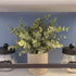 C APPOK Artificial Potted Plants Fake Eucalyptus Plant, Mini Plastic Green Grass with Pot, Faux Rosemary Plants for Home Decor, Indoor, Table Decoration - 3 Pack, Flocking Green