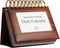 Motivational & Inspirational Perpetual Daily Flip Calendar with Self-Standing Easel (Woodgrain)