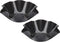 HIC Harold Import Tortilla Bowl Maker, Set of 2, Non-Stick Black Baking Pans