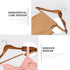 HOUSE DAY Wooden Hangers 10 Pack, Heavy Duty Coat Hangers for Closet, Smooth Finish Wooden Coat Hangers Suit Hangers with Non Slip Pants Bar, Sturdy Wood Clothes Hangers for Shirts, Wanult