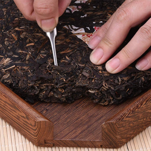 YARNOW 3pcs Puer Puerh Tea Knife Needle Stainless Steel Ice Pick for Breaking Prying Cake Brick Restaurant Bar Home Use Silver