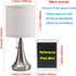 AMUV Nightstand Lamps for Bedrooms Set of 2,Small Bedside Lamp,End Table Lamps Set of 2, Mini Lamps for Living Room Table Top,White Shade,Pull Chain Switch,Bulb not Included