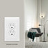 ENERLITES Jumbo Duplex Receptacle Outlet Wall Plate, Electrical Outlet Covers, Gloss Finish, Over-Size 1-Gang 5.5" x 3.5", Polycarbonate Thermoplastic, 8821O-W-10PCS, White (10 Pack)
