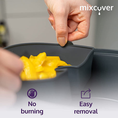 Mixcover cooking chamber divider (HALF) for Thermomix Varoma steam cooking chamber - to divide the cooking chamber, steam cooking divider compatible with TM5 TM6 TM31 half
