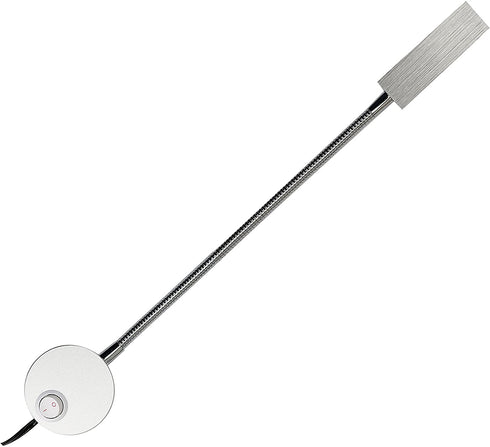 Plug Wired Flexible 3X 1W 85-265V Aluminum Gooseneck Led Wall Mount Light Sconce Lamp Lighting with Switch for Bedroom Reading & Multi-Purpose Lighting (Cool White Lighting)