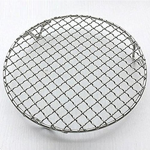 Fivebop Multi-Purpose Stainless Steel Cross Wire Round Steaming Cooling Barbecue Racks/Carbon Baking Net/Grills/Pan Grate with 3 Legs (8.25 inches)