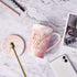 Gift for Sister - You Are The Sister I Got to Choose Coffee Mug - Sister Birthday Christmas Gift from Sister - Sister in Law Gifts - Marble Sister Mug with Spoon Coaster Gift Box 14 Oz Pink