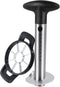 Newness Pineapple Corer and Slicer Tool, Durable Pineapple Core Remover with Upgraded Cutter & Reinforced Thicker Blade, Stainless Steel Kitchen Fruit Gadget for Diced Pineapple Rings, Black Handle
