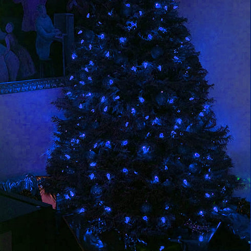 FUNPENY C6 Christmas Lights, 100 LED 33 FT Fairy Lights with 8 Modes Lights Outdoor Extendable Waterproof String Lights for Indoor Xmas Tree Wedding Patio Party Holiday Decorations, Blue