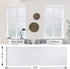 Rabbitgoo Frosted Window Film Static Cling Decorative Glass Film Anti UV Window Privacy Film Non Adhesive Window Cling Door Cover for Home Office Meeting Room, Stripe Patterns, 17.5 x 157 inches
