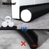 Wanfeel Door Draft Stopper Soundproof Stoppers for Bottom of Door Adjustable 37 Inches Single Side Insulator Door Sweep Weather Stripping Under Door Draft Blockers