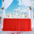 Suppromo 9ft Red Tulle Table Skirts for Rectangle or Round Tables Tutu Table Skirt Decoration for Christmas Decorations Baby Shower Birthday Party Wedding Table Decorations(Red, L9(ft)*H 30in)
