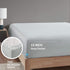 Comfort Spaces 100% Rayon (from Bamboo) Bed Sheets, Breathable, Cooling Sheet with 15" Deep Pocket, All Season, Cozy Bedding, Fitted Sheet ONLY, Cal King, Grey (CS20-1207)