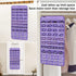ANZORG 80 Zippered Pockets Hanging Jewelry Organizer for Holding Jewelries Dual-Sided Accessory Display Holder for Earrings Bracelets Rings (80 Zippered Pockets-Purple)