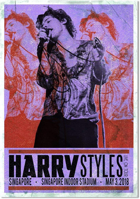 IXMAH Young Male Singer Music Art Prints Poster Bedroom Poster Decorative Painting Canvas Wall Art Living Room Posters Bedroom Painting (harry,16x24inch Unframed)