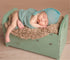 M&G House Newborn Wrap Baby Photography Wool Wrap Baby Photo Props Baskets Filler Rug(Light Tan)