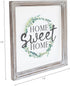 Barnyard Designs Home Sweet Home Sign Rustic Primitive Country Home Decor Framed Wall Sign 13" x 13? x 1"
