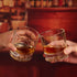Whiskey Glasses Set of 4, Haunio 10 Oz Old Fashioned Crystal Whiskey Glasses with Lion Pattern, Thick Bottom and Luxury Box for Scotch, Bourbon, Liquor, Cognac and Cocktails, Gifts for Men Women