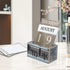 Gaobei Perpetual Calendar Wooden Calendar Blocks Vintage Wood Block Calendar for Home Office Desk Accessories Week Month Date Display (Happy Life)