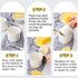 Warome Butter Crock with Knife,4.5OZ White Butter Keeper with Water Line/French Butter Dish/Butter Storage/Butter Dish with Lid ,Ceramic Butter Container, Keep the Butter Fluffy & Fresh