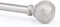 SZXIMU Curtain Rod 5/8 Inch Single Drapery Rods for Windows with Diamond Pattern Finials, 48-86", Nickel
